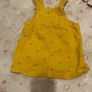 Carter's Mustard Corduroy Kids Overalls